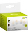 4-pack LED stearinlys - Batteri, timerfunktion