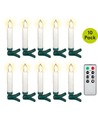 10-pack LED-julbelysning inklusive fjärrkontroll - Batteri, timerfunktion, trådlös