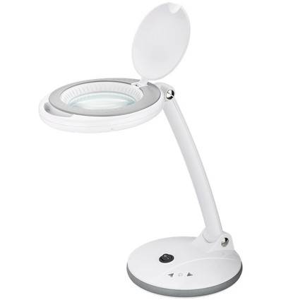 LED förstoringslampa 6W - Vit, bordlampa