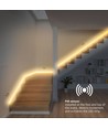 2x5m 12W/m Trappa LED COB strip-kit - 24V DC, IP20, med sensor