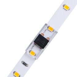 Enkeltfärgad LED strip tillbehör 12V/24V Skarv til 8 mm til LED strip - Tunn, IP20, för enfärgade lister, för aluminiumprofiler, list för list