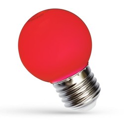 Black november rea Spectrum 1W LED dekorativ glödlampa - Röd, G45, E27
