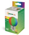 Spectrum 1W LED RGB-lampa - E27