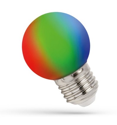 Spectrum 1W LED RGB-lampa - E27