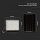V-Tac 15W Solar strålkastareLED - Svart, inkl. solcell, fjärrkontroll, inbyggt batteri, IP65