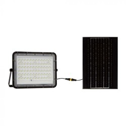 Lampor V-Tac 15W Solar strålkastareLED - Svart, inkl. solcell, fjärrkontroll, inbyggt batteri, IP65