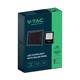 V-Tac 12W Solar strålkastare LED - Svart, inkl. solcell, fjärrkontroll, IP65