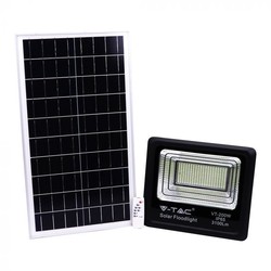 Solar strålkastare V-Tac 40W Solar strålkastare LED - Svart, inkl. solcell, fjärrkontroll, IP65