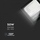 V-Tac 50W Solar strålkastare LED - Svart, inkl. solcell, fjärrkontroll, IP65