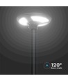 V-Tac 7,5W Solar trädgårdslampa LED - Svart, Ø42 cm, solcell, sensor, IP65