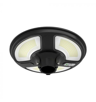 V-Tac 7,5W Solar trädgårdslampa LED - Svart, Ø42 cm, solcell, sensor, IP65