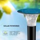 V-Tac 15W Solar trädgårdslampa LED - Svart, Ø25.7 cm, solcell, sensor, IP65
