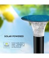 V-Tac 15W Solar trädgårdslampa LED - Svart, Ø25.7 cm, solcell, sensor, IP65