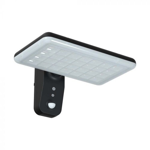 V-Tac 15W Solar vägglampa LED - Svart, sensor, IP65