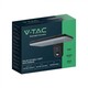 V-Tac 15W Solar vägglampa LED - Svart, sensor, IP65