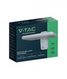 V-Tac 15W Solar vägglampa LED - Vit, sensor, IP65