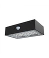 3W Solcellsvägglampa LED - IP65, svart, sensor
