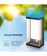 V-Tac 1W Solar vägglampa LED - Svart, sensor, IP54