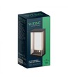 V-Tac 1W Solar vägglampa LED - Svart, sensor, IP54