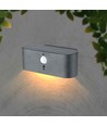 V-Tac 2,5W Solar vägglampa LED - Sensor, justerbar spridning, IP54