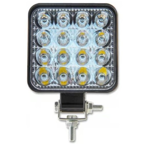 48W LED arbetsbelysning - Bil, lastbil, traktor, trailer, nödfordon, kallvit, 12V / 24V