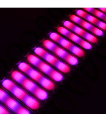 Vattentät RGBIC LED modul - 20 st, 2W per styck, IP65, 12V, Perfekt för skyltar och speciallösningar