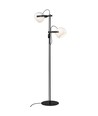 Outlet: Halo Design - D.C golvlampa 2L Ø18 E27, Opal med ek-Svart