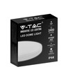 V-Tac 24W LED takarmatur - Ø29,5cm, Höjd: 5,5cm, vit kant, inkl. ljuskälla