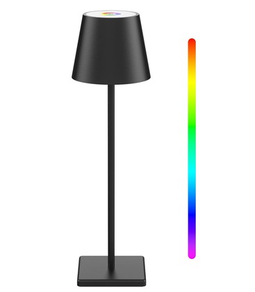 Uppladdningsbar LED bordslampa Inomhus/utomhus - RGB+CCT, touch dimbar, IP54 utomhus bordslampa