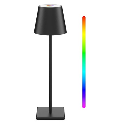 Uppladdningsbar LED bordslampa Inomhus/utomhus - RGB+CCT, touch dimbar, IP54 utomhus bordslampa