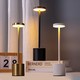 Uppladdningsbar LED bordslampa - Guld, touch dimbar, CCT, IP20