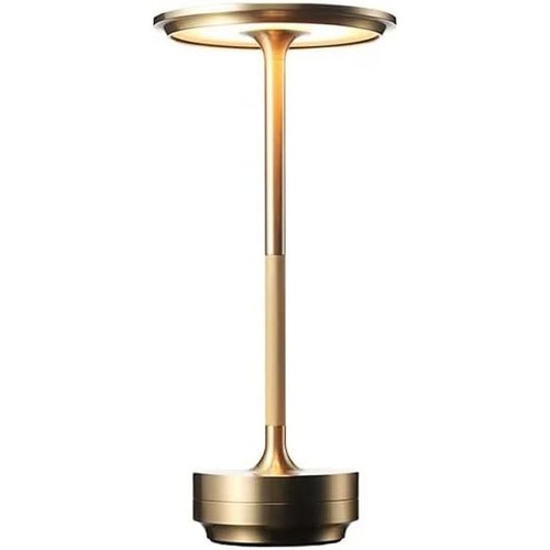Laddningsbar LED-bordslampa med justerbar färg - Guld, touch-dimbar, IP20