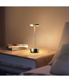 Laddningsbar LED-bordslampa med justerbar färg - Guld, touch-dimbar, IP20