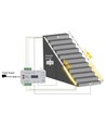 2x5m 12W/m Trappa LED COB strip-kit - 24V DC, IP20, med sensor