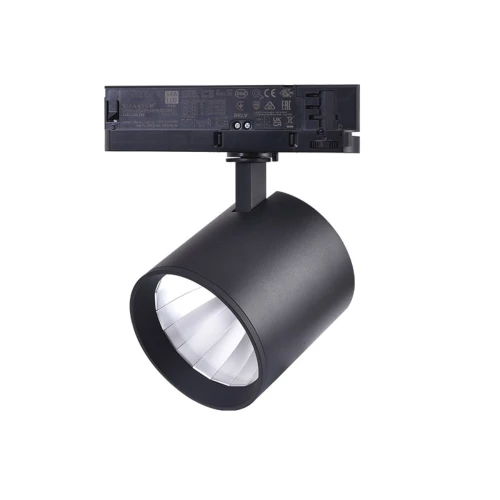 30W 3-fas RA90 skenspotlight - 175 lm/W, 38 grader, Svart