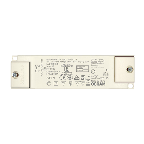 Osram 30W strömförsörjning - 12V DC, 2,5A, IP20 inomhus