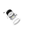 5W Ø8,5cm COB downlight RA80 - Hål: Ø7 cm, Mått: Ø8,5 cm, vit kant, 2700K