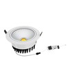 5W COB downlight - Hål: Ø7 cm, Ø8,5 cm, RA80, vit kant, 230V