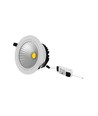 5W Ø8,5cm COB downlight RA80 - Hål: Ø7 cm, Mått: Ø8,5 cm, vit kant, 2700K