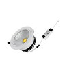 5W Ø8,5cm COB downlight RA80 - Hål: Ø7 cm, Mått: Ø8,5 cm, vit kant, 2700K