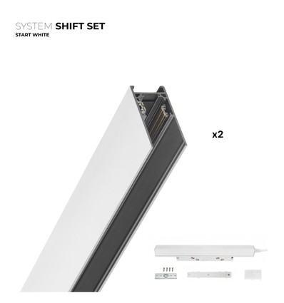 Outlet: Spectrum SHIFT Start set - 2 meter komplett, Vit