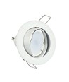 Downlight kit utan ljuskälla - Hål: Ø7,4 cm, Mål: Ø8,2 cm, Vit, välj MR16 eller GU10 sockel