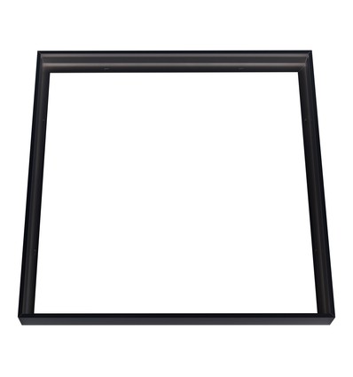 Ram till 60x60 LED panel, svart - Snabb skruvlös kit, svart kant