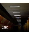 V-Tac vattentät 18W LED armatur - 60 cm, IP65, länkbar, 230V