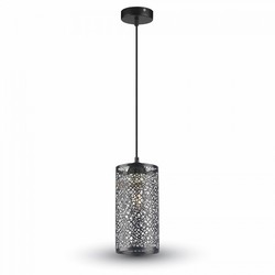 Designlampor Outlet: V-Tac pendellampa - Matt svart, metal, E27