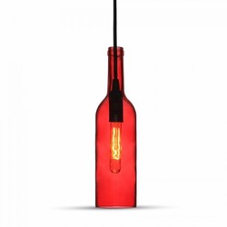 LED takpendel V-Tac flaska pendellampa - Röd, E14