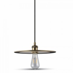 Outlet Outlet: V-Tac metal pendellampa - Matt gylden, E27