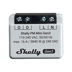 Smart Home Shelly Plus PM Mini (GEN 3) - WiFI effektmätare utan relä (230VAC)