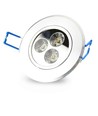 LEDlife 3W downlight - Hål: Ø7-8 cm, Mål: Ø8,4 cm, 4 cm hög, dimbar, 12V/24V