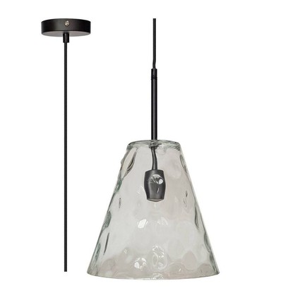 V-Tac modern pendellampa - Konisk glas, Ø27 cm, E27